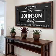 Welcome Home Wall Sign