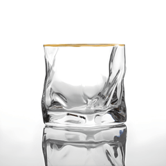 Gold Hoshi Japanese Crystal Whisky Glass